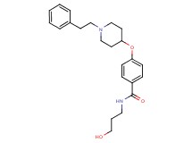 N-(3-hydroxypropyl)-4-{[1-(2-phenylethyl)-4-piperidinyl]oxy}benzamide