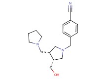 4-{[(3R*,4R*)-3-(hydroxymethyl)-4-(pyrrolidin-1-ylmethyl)pyrrolidin-1-yl]methyl}benzonitrile
