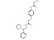 N-(4-{2-oxo-2-[(2-pyridin-3-yl-2-pyrrolidin-1-ylethyl)amino]ethoxy}phenyl)propanamide