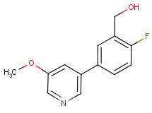 [2-fluoro-5-(5-methoxypyridin-3-yl)phenyl]methanol