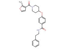 4-{[1-(2-methyl-3-furoyl)-4-piperidinyl]oxy}-N-(2-phenylethyl)benzamide
