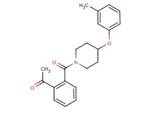 1-(2-{[4-(3-methylphenoxy)-1-piperidinyl]carbonyl}phenyl)ethanone