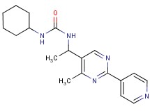 N-cyclohexyl-N'-{1-[4-methyl-2-(4-pyridinyl)-5-pyrimidinyl]ethyl}urea
