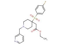 ethyl [4-[(4-fluorophenyl)sulfonyl]-1-(3-pyridinylmethyl)-4-piperidinyl]acetate