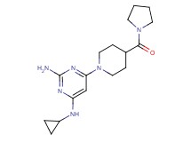 N~4~-cyclopropyl-6-[4-(1-pyrrolidinylcarbonyl)-1-piperidinyl]-2,4-pyrimidinediamine