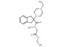 ethyl N-{[2-(4-ethyl-1-piperazinyl)-2,3-dihydro-1H-inden-2-yl]carbonyl}-N-methylglycinate