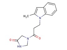 1-[3-(2-methyl-1H-indol-1-yl)propanoyl]imidazolidin-4-one
