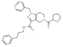 N-(3-phenylpropyl)-1-(4-pyridinylmethyl)-5-(tetrahydro-2-furanylcarbonyl)-4,5,6,7-tetrahydro-1H-pyrazolo[4,3-c]pyridine-3-carboxamide
