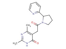 2,6-dimethyl-5-[2-oxo-2-(2-pyridin-2-ylpyrrolidin-1-yl)ethyl]pyrimidin-4(3H)-one