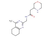 N-[(4-methyl-5,6,7,8-tetrahydro-2-quinazolinyl)methyl]-2-(3-morpholinyl)acetamide hydrochloride