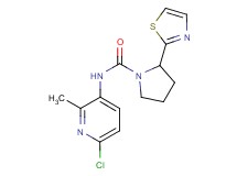 N-(6-chloro-2-methylpyridin-3-yl)-2-(1,3-thiazol-2-yl)pyrrolidine-1-carboxamide