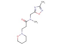 N-methyl-N-[(3-methyl-1,2,4-oxadiazol-5-yl)methyl]-3-(1,2-oxazinan-2-yl)propanamide
