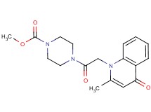 methyl 4-[(2-methyl-4-oxoquinolin-1(4H)-yl)acetyl]piperazine-1-carboxylate