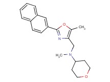 N-methyl-N-{[5-methyl-2-(2-naphthyl)-1,3-oxazol-4-yl]methyl}tetrahydro-2H-pyran-4-amine