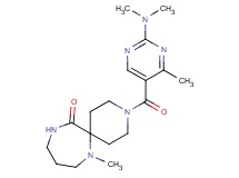 3-{[2-(dimethylamino)-4-methyl-5-pyrimidinyl]carbonyl}-7-methyl-3,7,11-triazaspiro[5.6]dodecan-12-one