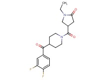 4-{[4-(3,4-difluorobenzoyl)-1-piperidinyl]carbonyl}-1-ethyl-2-pyrrolidinone