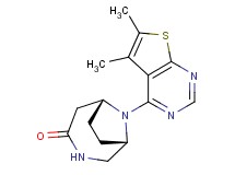 (1S*,6R*)-9-(5,6-dimethylthieno[2,3-d]pyrimidin-4-yl)-3,9-diazabicyclo[4.2.1]nonan-4-one