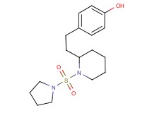 4-{2-[1-(1-pyrrolidinylsulfonyl)-2-piperidinyl]ethyl}phenol