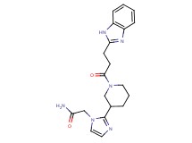 2-(2-{1-[3-(1H-benzimidazol-2-yl)propanoyl]piperidin-3-yl}-1H-imidazol-1-yl)acetamide