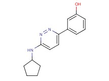 3-[6-(cyclopentylamino)pyridazin-3-yl]phenol