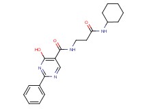 N-[3-(cyclohexylamino)-3-oxopropyl]-4-hydroxy-2-phenylpyrimidine-5-carboxamide