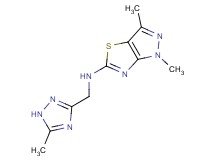 1,3-dimethyl-N-[(5-methyl-1H-1,2,4-triazol-3-yl)methyl]-1H-pyrazolo[3,4-d][1,3]thiazol-5-amine