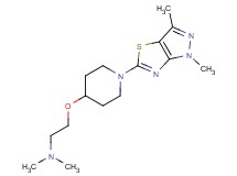 (2-{[1-(1,3-dimethyl-1H-pyrazolo[3,4-d][1,3]thiazol-5-yl)piperidin-4-yl]oxy}ethyl)dimethylamine