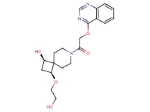 (1R*,3S*)-3-(2-hydroxyethoxy)-7-[(quinazolin-4-yloxy)acetyl]-7-azaspiro[3.5]nonan-1-ol