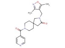 2-[(3,5-dimethyl-4-isoxazolyl)methyl]-8-isonicotinoyl-2,8-diazaspiro[4.5]decan-3-one