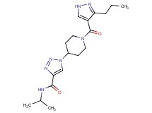 N-isopropyl-1-{1-[(3-propyl-1H-pyrazol-4-yl)carbonyl]piperidin-4-yl}-1H-1,2,3-triazole-4-carboxamide