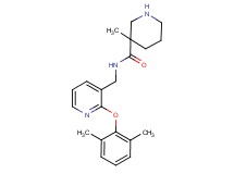 N-{[2-(2,6-dimethylphenoxy)pyridin-3-yl]methyl}-3-methylpiperidine-3-carboxamide