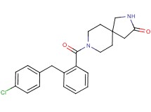 8-[2-(4-chlorobenzyl)benzoyl]-2,8-diazaspiro[4.5]decan-3-one