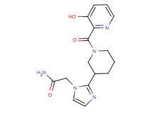 2-(2-{1-[(3-hydroxypyridin-2-yl)carbonyl]piperidin-3-yl}-1H-imidazol-1-yl)acetamide