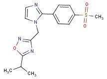 5-isopropyl-3-({2-[4-(methylsulfonyl)phenyl]-1H-imidazol-1-yl}methyl)-1,2,4-oxadiazole