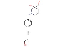 1-[4-(4-hydroxybut-1-yn-1-yl)benzyl]-3-(hydroxymethyl)piperidin-3-ol