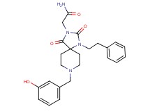 2-[8-(3-hydroxybenzyl)-2,4-dioxo-1-(2-phenylethyl)-1,3,8-triazaspiro[4.5]dec-3-yl]acetamide