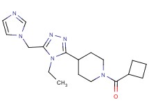 1-(cyclobutylcarbonyl)-4-[4-ethyl-5-(1H-imidazol-1-ylmethyl)-4H-1,2,4-triazol-3-yl]piperidine