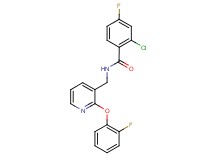 2-chloro-4-fluoro-N-{[2-(2-fluorophenoxy)pyridin-3-yl]methyl}benzamide