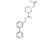 1-(2-amino-2-oxoethyl)-N-(3-biphenylylmethyl)-3-piperidinecarboxamide