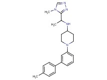 1-(4'-methyl-3-biphenylyl)-N-[1-(4-methyl-4H-1,2,4-triazol-3-yl)ethyl]-4-piperidinamine