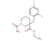 ethyl 1-acetyl-3-(2,4-difluorobenzyl)-3-piperidinecarboxylate