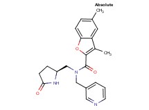 3,5-dimethyl-N-{[(2S)-5-oxopyrrolidin-2-yl]methyl}-N-(pyridin-3-ylmethyl)-1-benzofuran-2-carboxamide