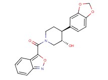 (3S*,4S*)-1-(2,1-benzisoxazol-3-ylcarbonyl)-4-(1,3-benzodioxol-5-yl)piperidin-3-ol