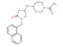4-[(1-acetyl-4-piperidinyl)amino]-1-(1-naphthylmethyl)-2-pyrrolidinone