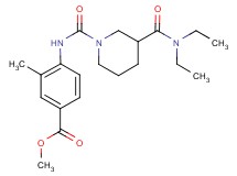 methyl 4-[({3-[(diethylamino)carbonyl]piperidin-1-yl}carbonyl)amino]-3-methylbenzoate