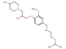1-[2-hydroxy-3-(4-{[(2-isopropoxyethyl)amino]methyl}-2-methoxyphenoxy)propyl]-4-piperidinol
