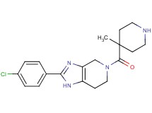 2-(4-chlorophenyl)-5-[(4-methyl-4-piperidinyl)carbonyl]-4,5,6,7-tetrahydro-1H-imidazo[4,5-c]pyridine dihydrochloride