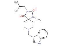 8-(1H-indol-3-ylmethyl)-3-isobutyl-1-methyl-1,3,8-triazaspiro[4.5]decane-2,4-dione