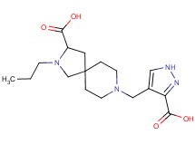 8-[(3-carboxy-1H-pyrazol-4-yl)methyl]-2-propyl-2,8-diazaspiro[4.5]decane-3-carboxylic acid