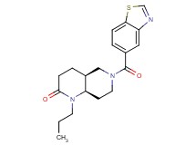 (4aS*,8aR*)-6-(1,3-benzothiazol-5-ylcarbonyl)-1-propyloctahydro-1,6-naphthyridin-2(1H)-one